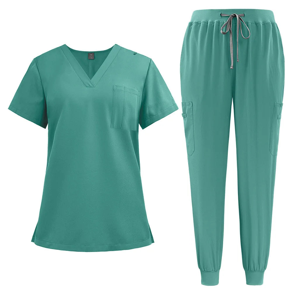 Thin Stretchable Women's Medical & Pet Care Jogging Set