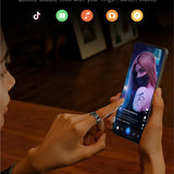 2025 SR08 Smart Ring – LED Display, Heart Rate & SpO₂ Monitor, 5ATM Waterproof Fitness Ring for Men & Women