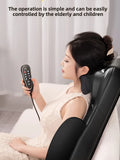 Upgrade Electric Full Body Massage Chair Neck Back Waist Leg Vibration Kneading Shiatsu Cushion Seat Relaxation Trapezius Massag