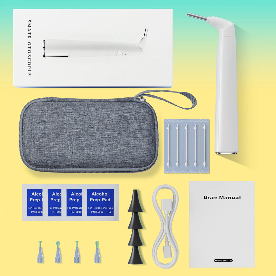 WiFi Digital Otoscope 3.9mm Ear Camera for iPhone & Android – Ear Wax Removal & Inspection Tool