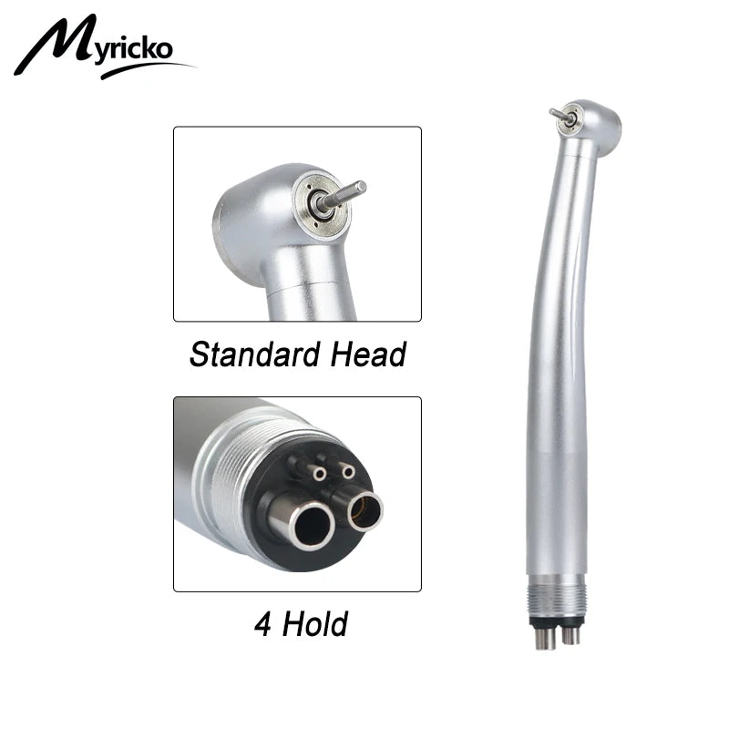 High-Speed LED Dental Handpiece – Straight Turbine Drill with Electric Motor for Dentistry
