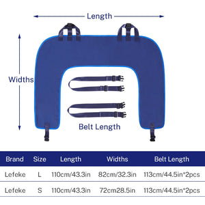 Lefeke Positioning Bed Pad with Reinforced Handles – Multipurpose Turning & Repositioning Sheet for Elderly Patients