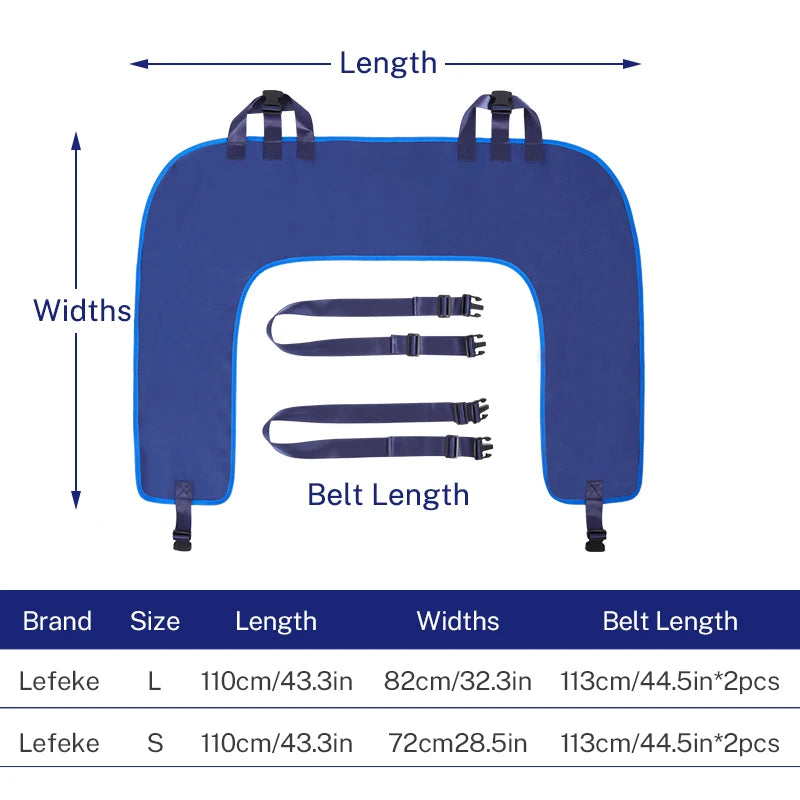 Lefeke Positioning Bed Pad with Reinforced Handles – Multipurpose Turning & Repositioning Sheet for Elderly Patients