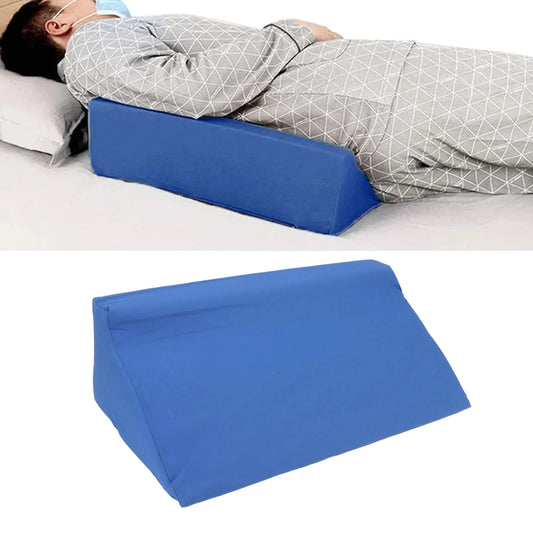 Orthopedic Wedge Pillow for Acid Reflux & Leg Elevation – Sponge Cotton Support Cushion for Back, Bed & Patient Care (M/L Sizes)