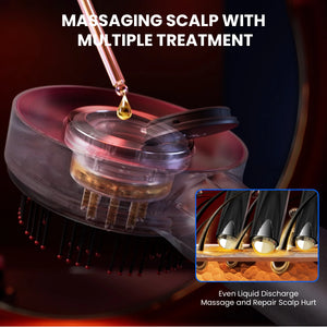 Breo Scalp3 Scalp Massaging Brush Hair Massager Comb with IPX7 Waterproof, Cordless Electric Massager Type-C