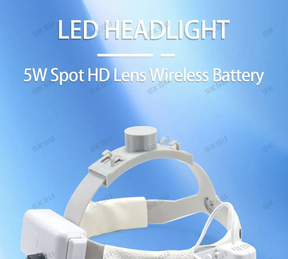 5W LED Dental & Surgical Headlight – Medical Headlamp for ENT, Loupes, and Dentistry