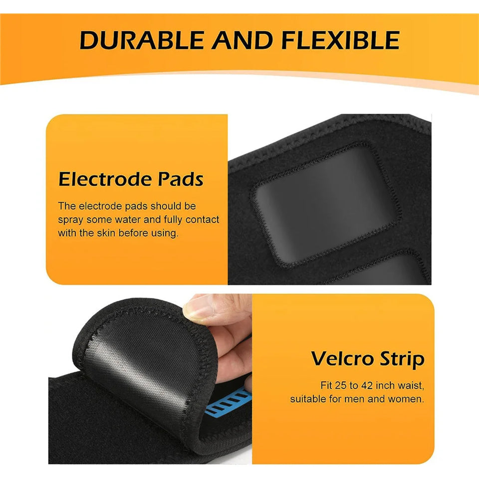 EMS abdominal fitness suit intelligent massage abdominal belt sticker can be used with water spray without gel pad USB charging