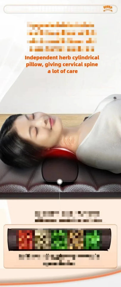 Electric Full Body Massage Mattress with Heat & Airbag Cushion