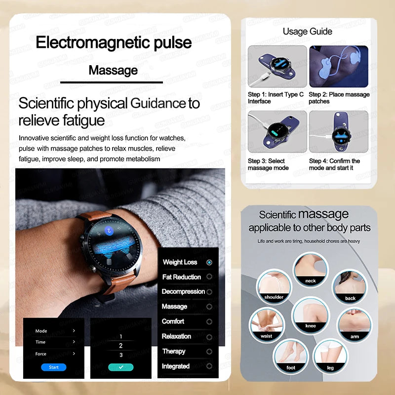 Xiaomi Pulse ECG+PPG Smartwatch 2025 – Blood Lipid, Uric Acid, BP, Body Fat & Sports Health Tracker with Call Function