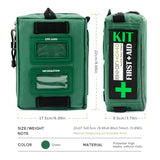 Compact 3-Section First Aid Kit Bag – Lightweight Emergency Medical Rescue Kit for Outdoors, Car, School & Hiking