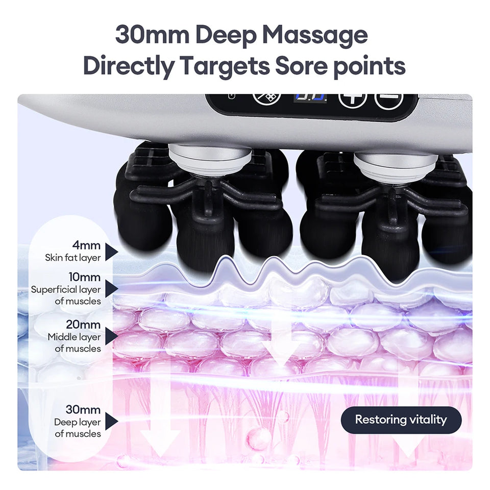 30-Head Massage Gun – High-Frequency Vibration Deep Tissue Muscle Massager