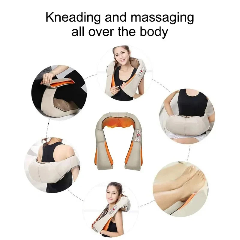 Neck & Shoulder Massager – Full Body Massage Cushion for Car & Home