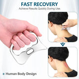 Stainless Steel Gua Sha Massage Tools Muscle Scraper Tool,Graston Tool Set for myofascial Release,Scar Tissue Massager for Back