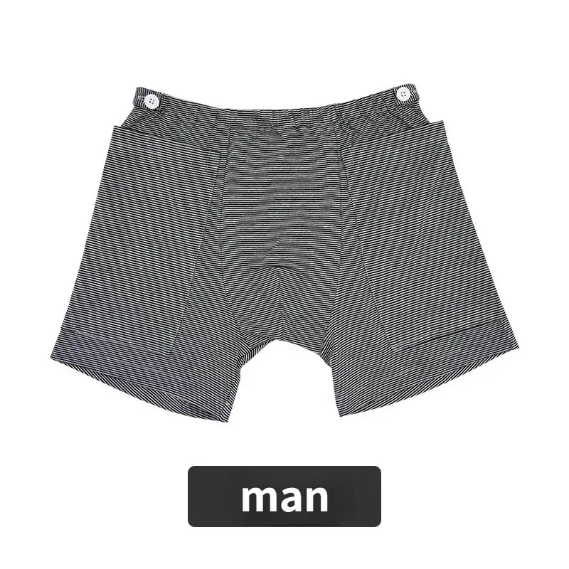 Wearable Urine Bag Pants with Double Pocket – Large Capacity Portable Ostomy Underwear for Elderly & Post-Surgery Care