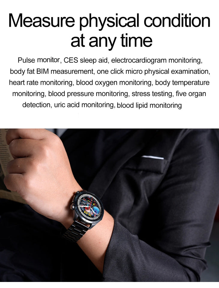 Xiaomi Pulse ECG+PPG Smartwatch 2025 – Blood Lipid, Uric Acid, BP, Body Fat & Sports Health Tracker with Call Function