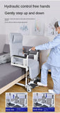 2-in-1 Bed Fold Chair with Hydraulic Lift – Paralyzed & Disabled Elderly Nursing Transfer Chair with Walker Support