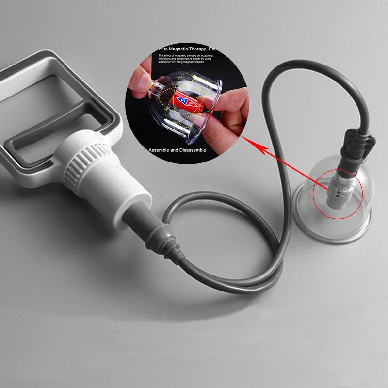 Suction Cups Acupunture Vacuum Massage Jars Hansol Cuppings Therapy Set Plastic Guasha Ventosas Masaje Facial Massager For Body