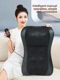 JAIYORL Shiatsu Neck Massage Pillow Electric Cushion Back Massager Deep with Heat Tissue Kneading for Shoulder Relax Muscles