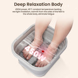 Portable Thermostatic Foot Massage Tub Foldable Plus Tropical Automatic Foot Bath Tub For Home To Promote Blood Circulatio