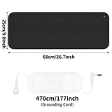 Grounding Mat for Sleep Energy Pain Relief Inflammation Balance Wellness Earth Connected Therapy for Grounding Conductive Rug