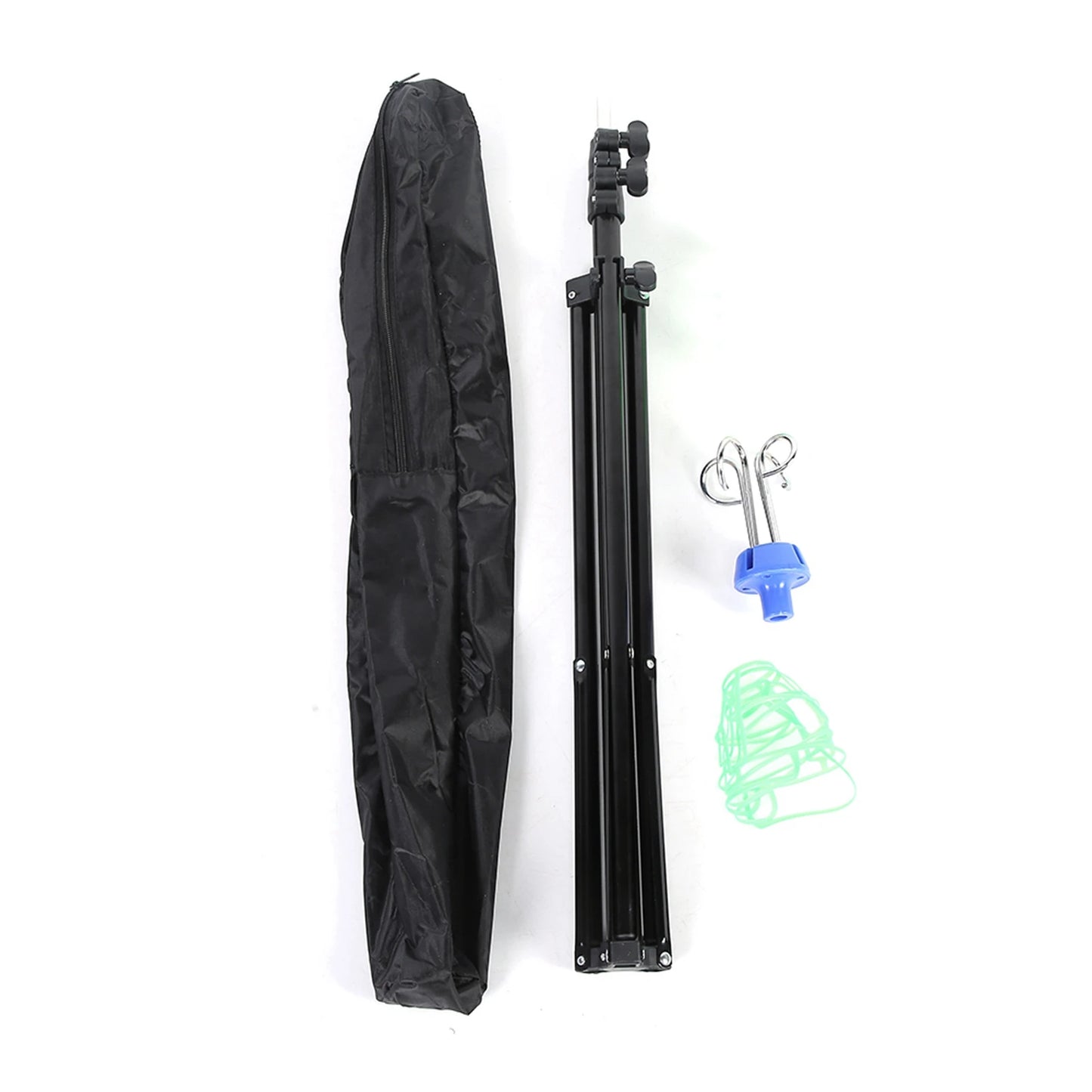 Portable Adjustable IV Pole Stand – Foldable Aluminum Alloy Drip Bag Holder with 4 Hooks & 3 Legs