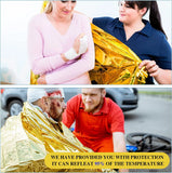 5–30PCS Outdoor Emergency Thermal Survival Blanket – Gold & Silver Foil, Waterproof, 130x210cm