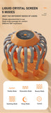 20Massage Heads Orange Scalp Head Massager Red Light Vibrator Octopus Scratcher For Relaxation Stress Migraine