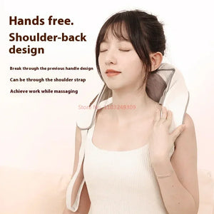 Korean Shoulder & Neck Massager – 26W BLDC Kneading Massage Shawl with Heat