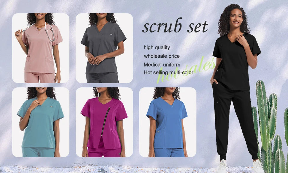Wholesale Women’s Pediatric Nursing Scrub & Surgical Gown Set