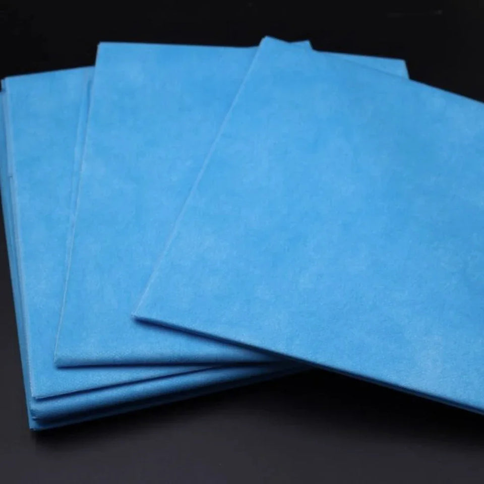 Disposable Surgical Drapes 40pcs – Sterile Non-Woven Waterproof Sheets 50×60cm (Blue Surgical Towels)