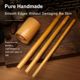Natural Bamboo Massage Stick Wood Therapy Stick Gua Sha Massage Wood Therapy Tools for Body Contour Cupping Gua Sha Massager