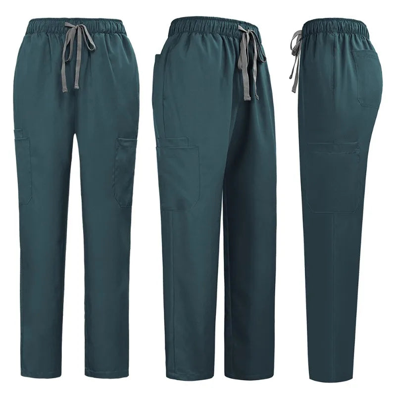 Quick-Dry Elastic Plus-Size Lab Uniform Set for Men & Women