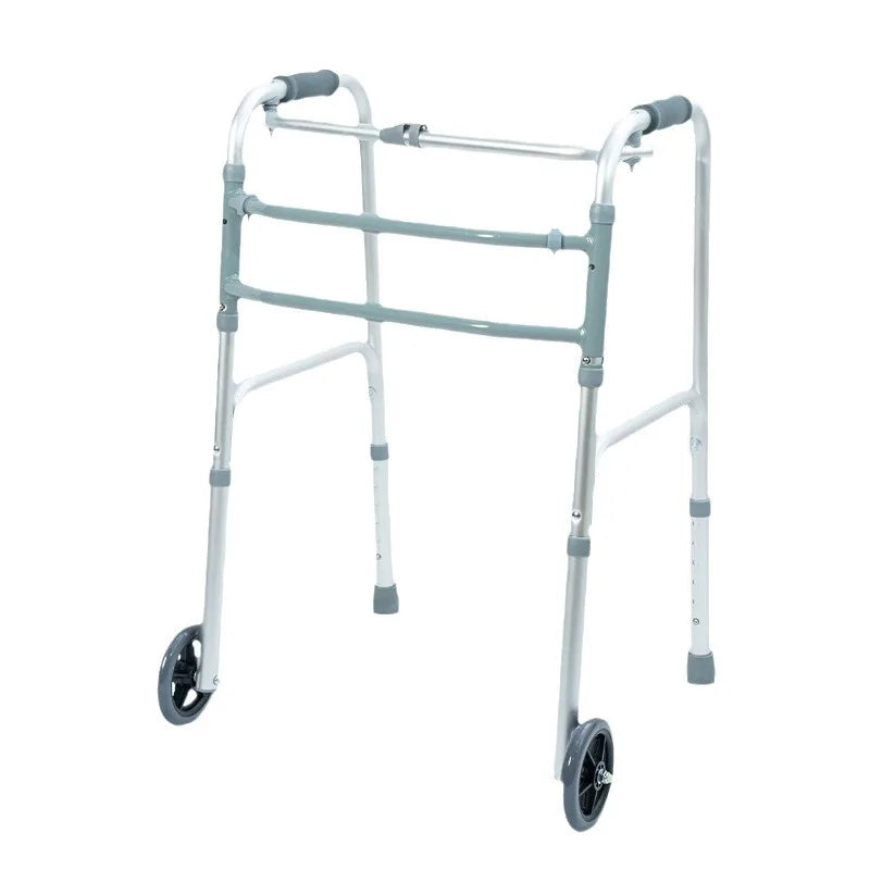 Lightweight Aluminum Folding Walker for Seniors – Non-Slip, Adjustable, Easy Mobility Aid