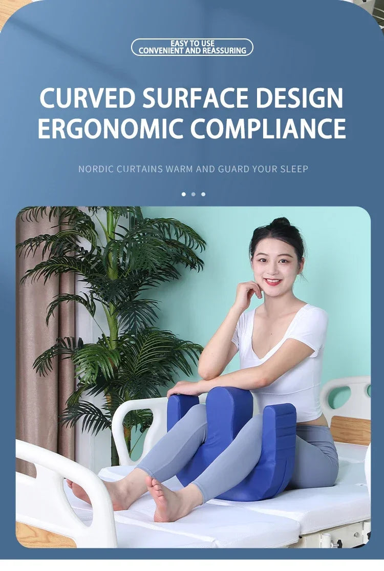 Bedridden Patient Turnover U-Pillow – Leg Support & Positioning Pad for Elderly Nursing & Rehabilitation
