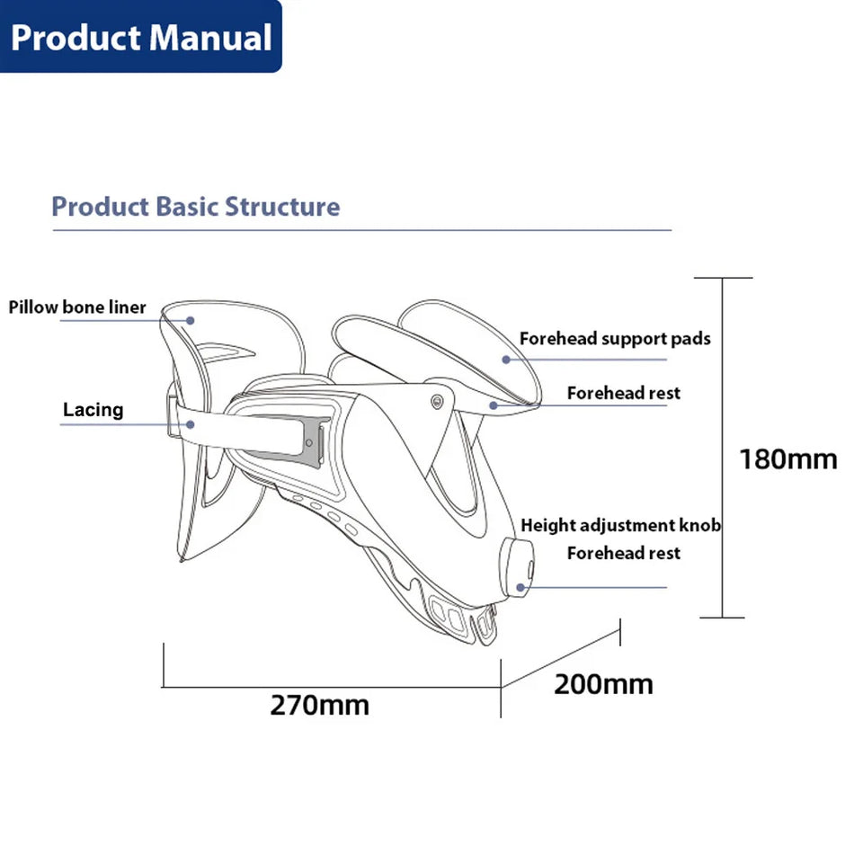 Adjustable Cervical Neck Traction Device – Air Pump Neck Stretcher Collar for Spine Alignment & Pain Relief