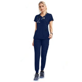 Women's Medical Scrubs Jogger Set – Doctor & Nurse Surgical Uniform