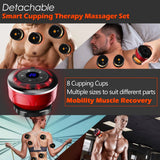 8-Cup Electric Cupping Massager with EMS & Magnet Therapy – Vacuum Suction, Gua Sha & Anti-Cellulite Body Massager