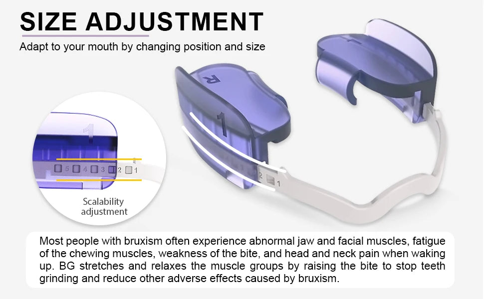 KOHEEL BG Adjustable Dental Mouth Guard – No-Boil Night Guard for Bruxism Relief (2-Pack)