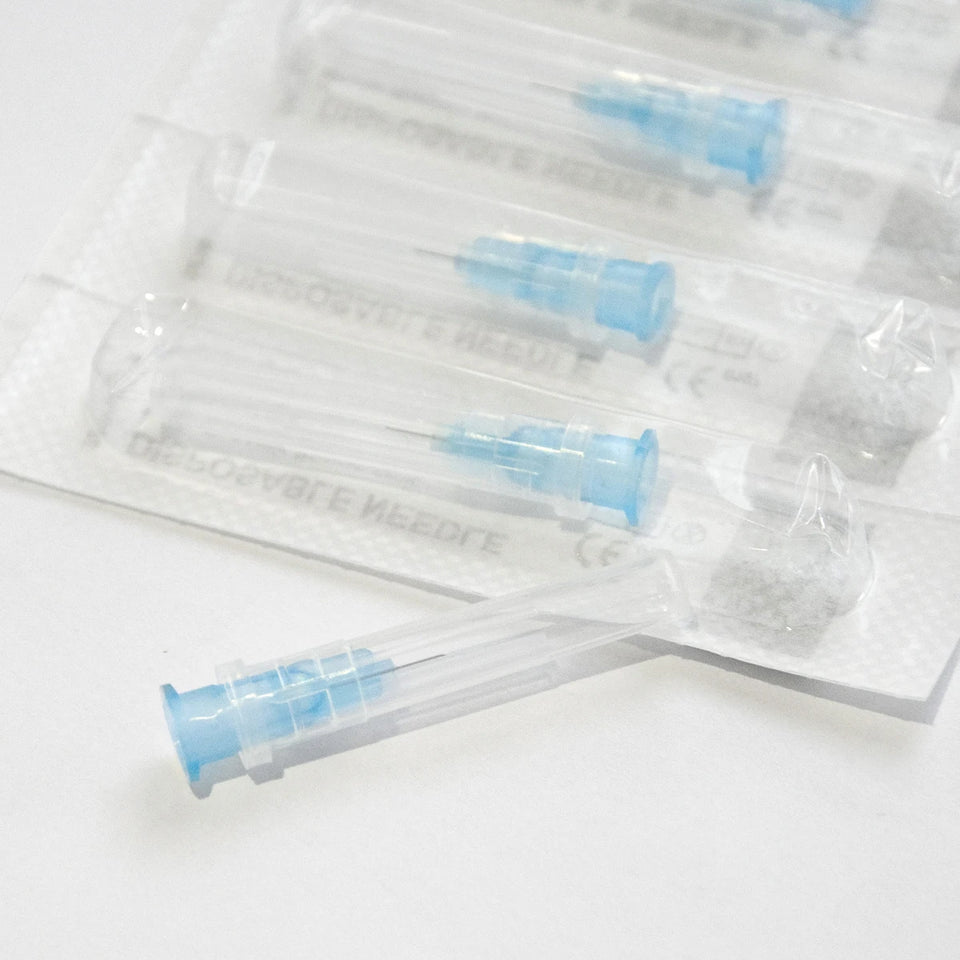 30G–34G Painless Transparent Syringe Needles – Clear Tip Caps & Injection Glue Applicators (1.5–6mm)
