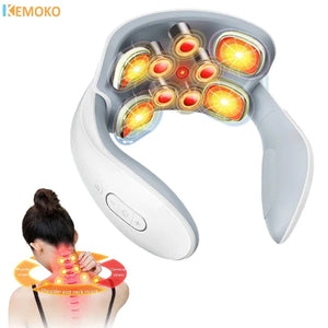 Smart Neck & Back Massager – Cervical Vertebra Relief with Heat and Vibration Therapy