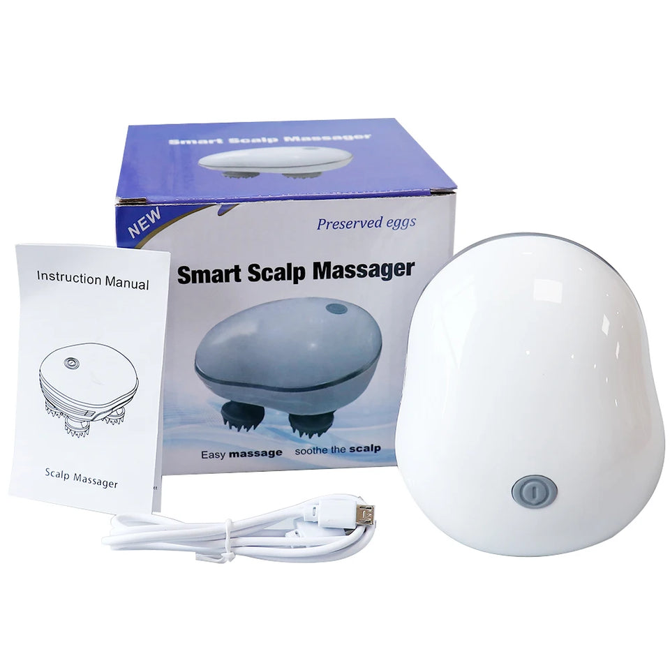 Electric Scalp Head Massager Head Body Massager for Hair Growth Stress Relax Head Massager Health Care