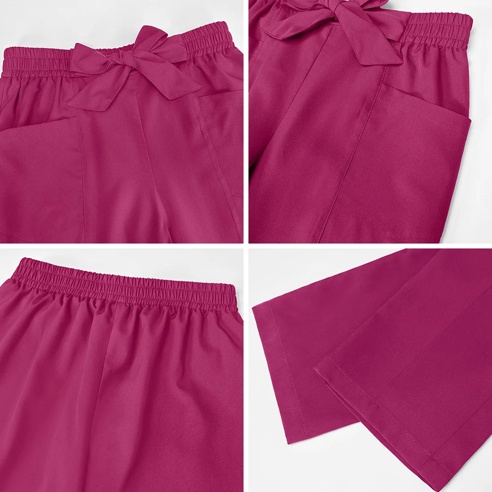 Women's Medical Scrub Set – Soft Nursing Uniform with Top & Pants for Hospital, Dental & Clinical Use