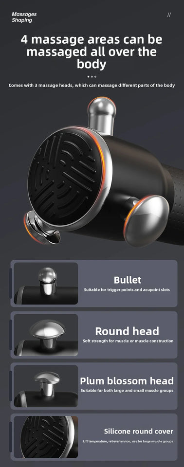 High-Frequency Fascia Massage Gun – 3-Speed Full Body Muscle Relaxation Tool