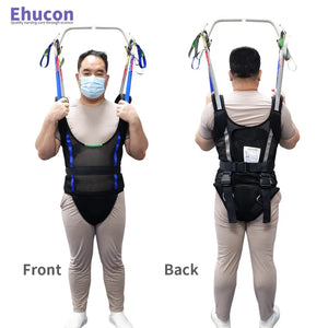Ehucon Comfort Padded Patient Lift Walking Sling,Portable Hoyer Standing Harness to Handicap for Ambulating Support Training