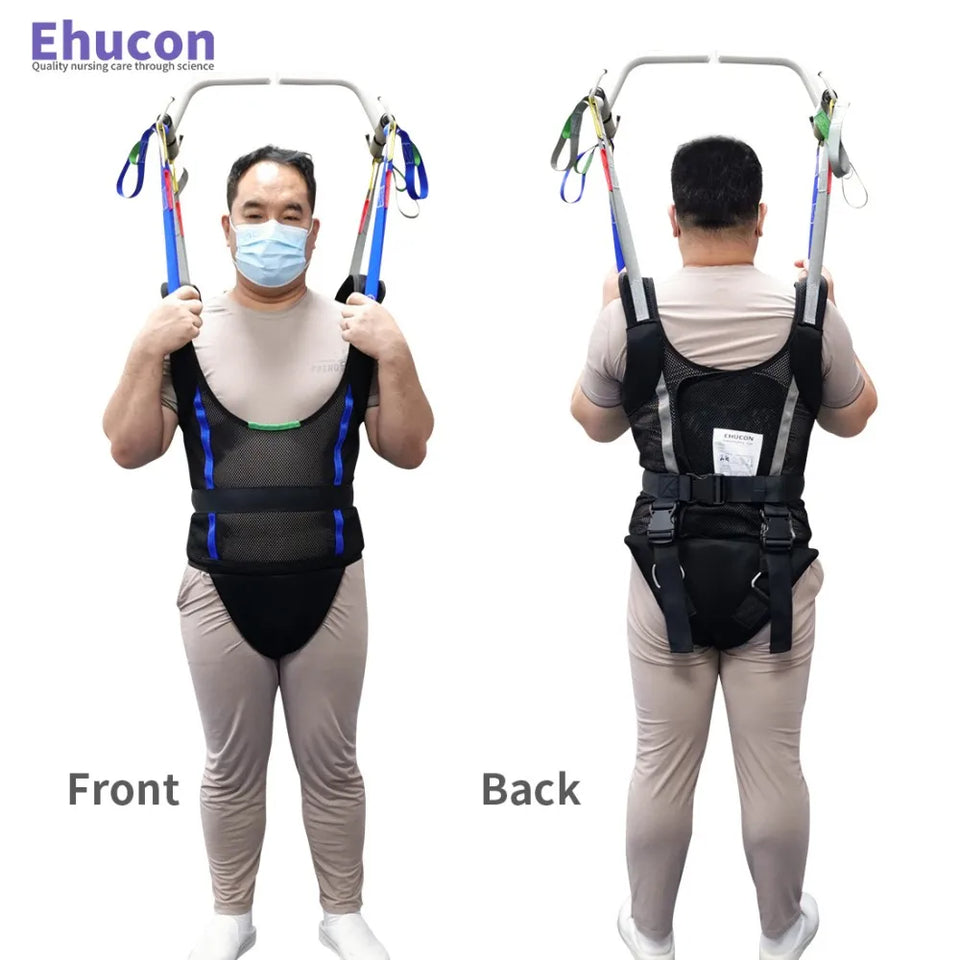 Ehucon Comfort Padded Patient Lift Walking Sling,Portable Hoyer Standing Harness to Handicap for Ambulating Support Training