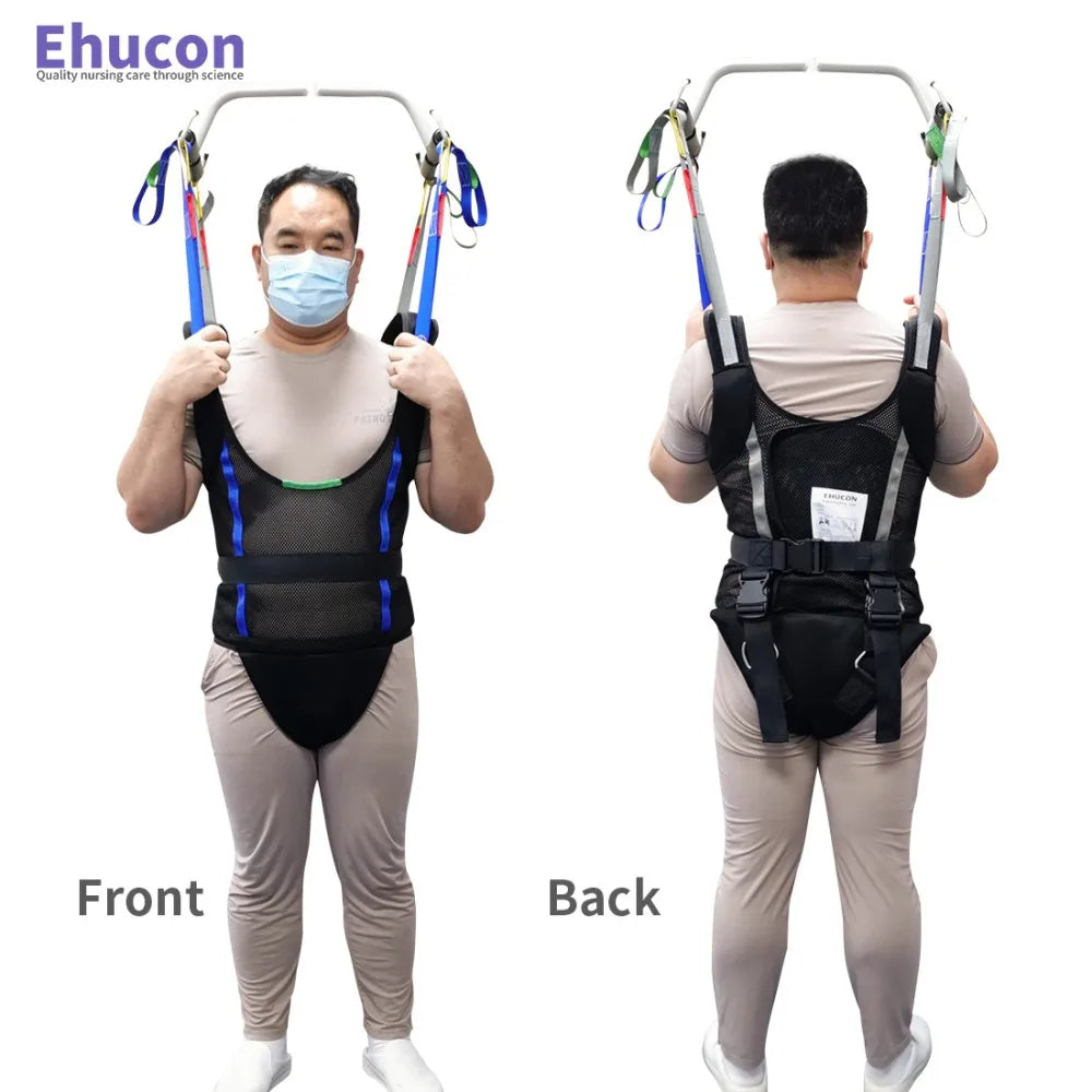 Ehucon Comfort Padded Patient Lift Walking Sling,Portable Hoyer Standing Harness to Handicap for Ambulating Support Training