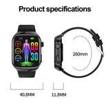 2025 Uric Acid & Blood Fat Smartwatch – ECG+PPG, Pulse, Blood Pressure, Bluetooth Call & Sports Fitness Health Tracker