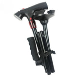 Collapsible Telescopic LED Walking Cane with Alarm – Folding Cane for Seniors, Mothers & Fathers