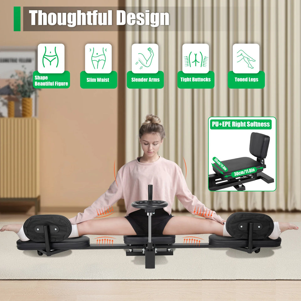 220 lbs Heavy-Duty Pro Leg Stretcher – Yoga & Flexibility Training Machine for Home Gym