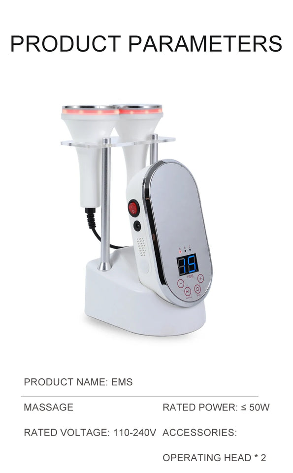 Electronic Muscle Massager with Constant Temperature Heating – Physiotherapy Device